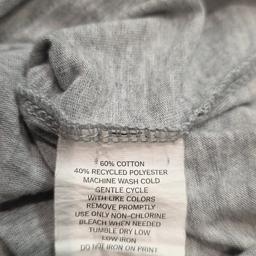 Champion Boy's Short Sleeve 18/20 Grey T Shirt With Logo Print On Front